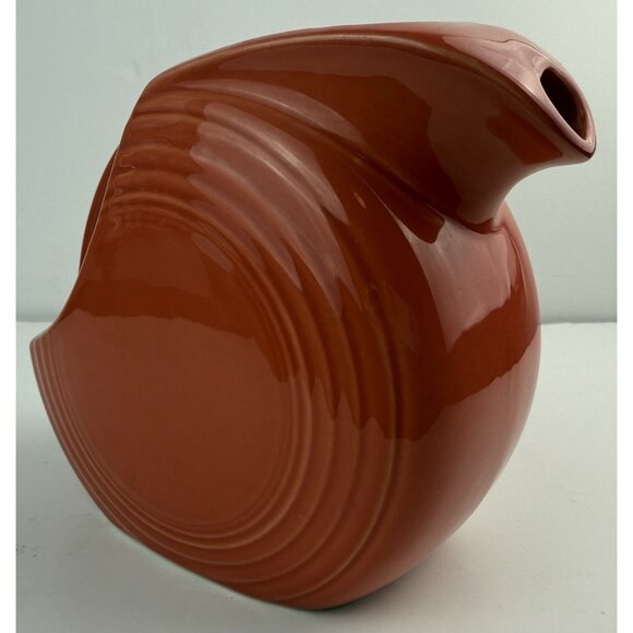 Fiesta Ware Large Disc Pitcher Orange/Poppy/Persimmon Made in USA EUC - Picture 6 of 10